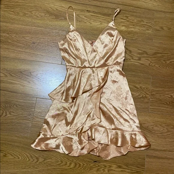 ghostbusters afterlife gold dress Sherri Hill 56195 - Long Metallic/Silky Stretch Satin A-Line Dress